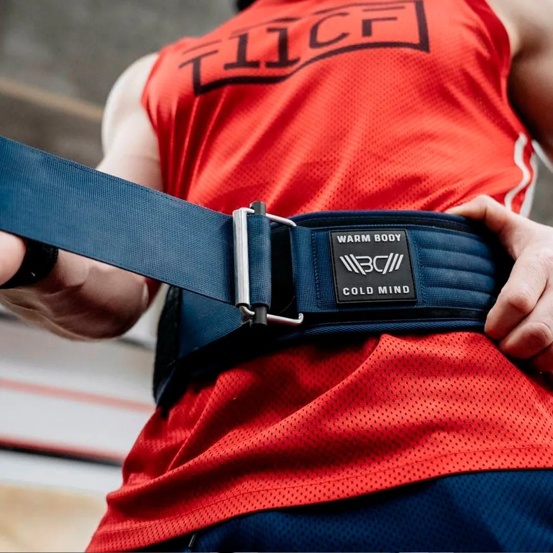 4" Nylon Weightlifting Belt Navy