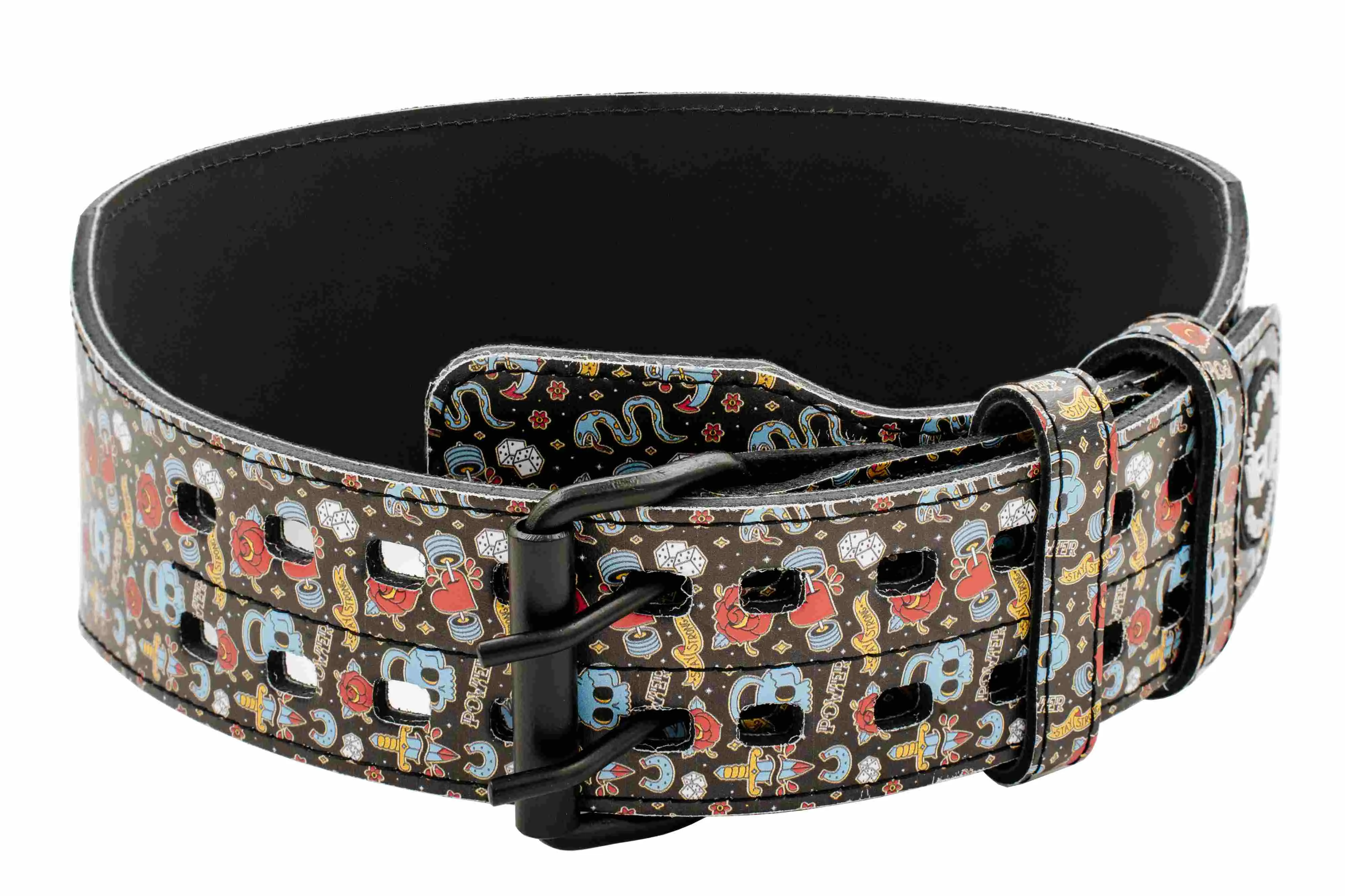 Leather Weightlifting Belt Snake