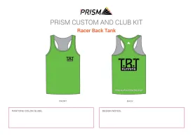TRT Men's Running Tank Racer Back - Green